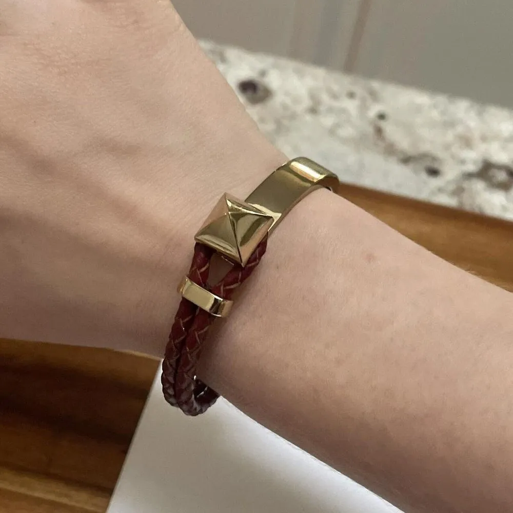 Signed The Limited Bracelet Gold Tone / Reddish Brown - Image 15