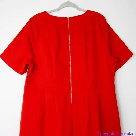 NEW Eloquii Sheath Dress with Cut Out star‎ Neckline exposed zipper, size 18 - Image 6