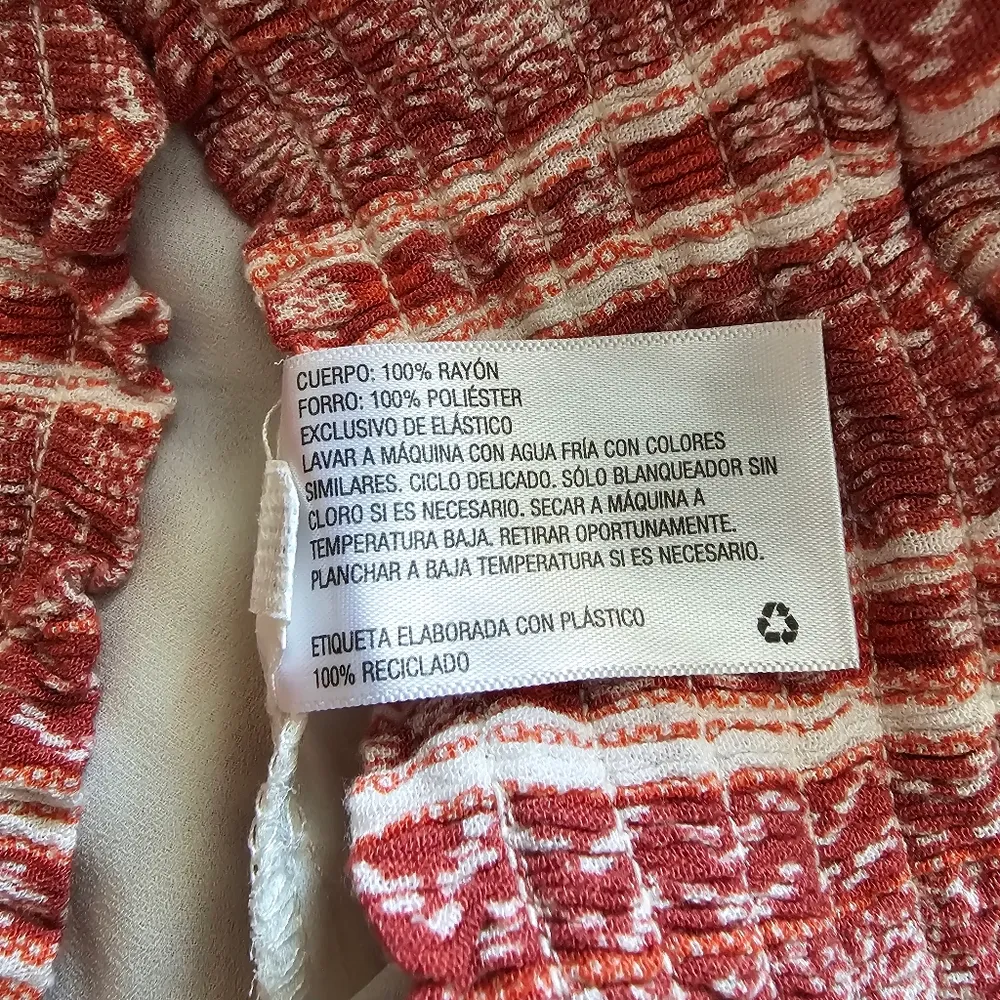 Knox Rose Barn Red Aztec Smock Waist Pull On Shorts Size XXL - Image 7