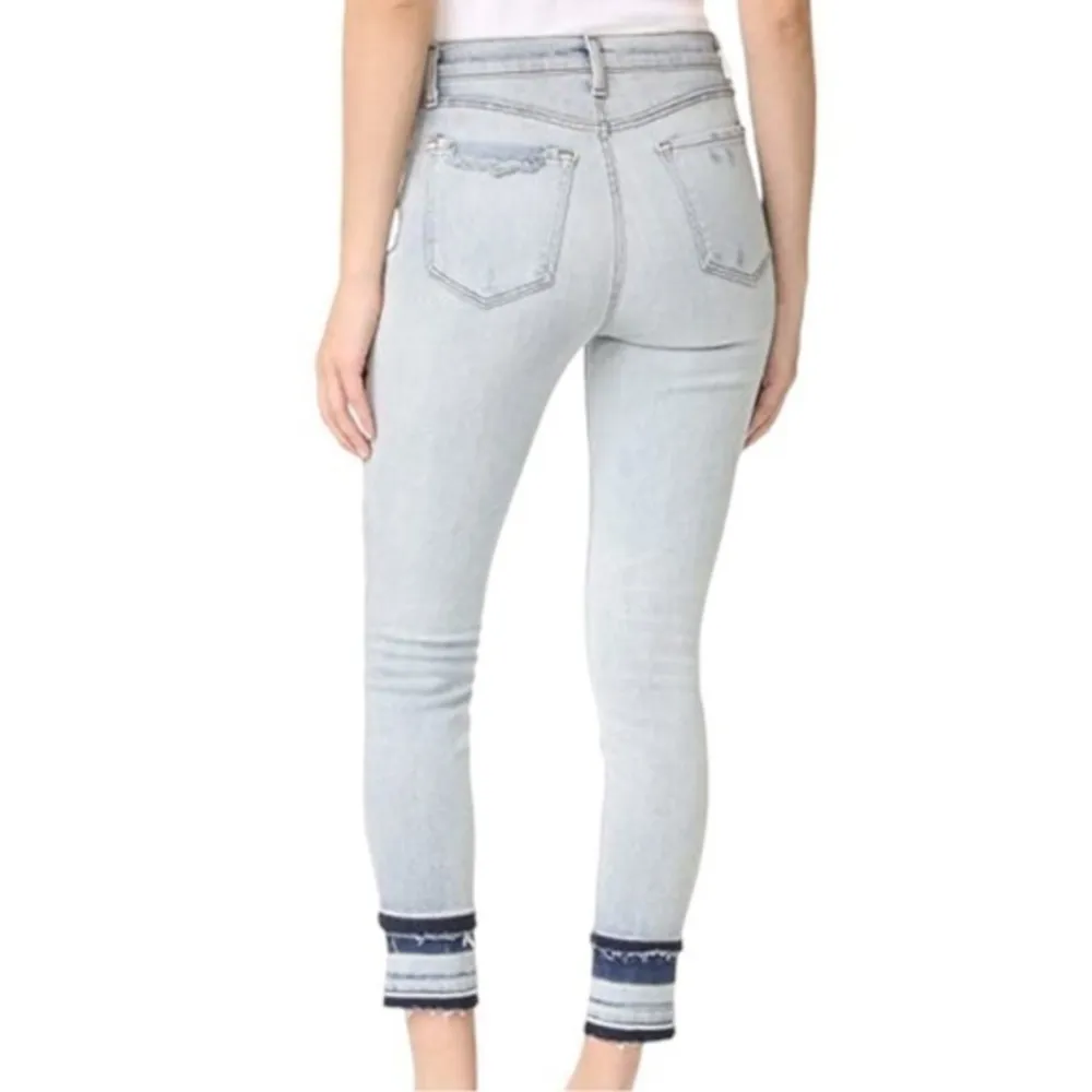 J Brand Women’s Size 28 Light Blue Remnant Alana Shot Hem High Rise Waist Jeans - Image 3