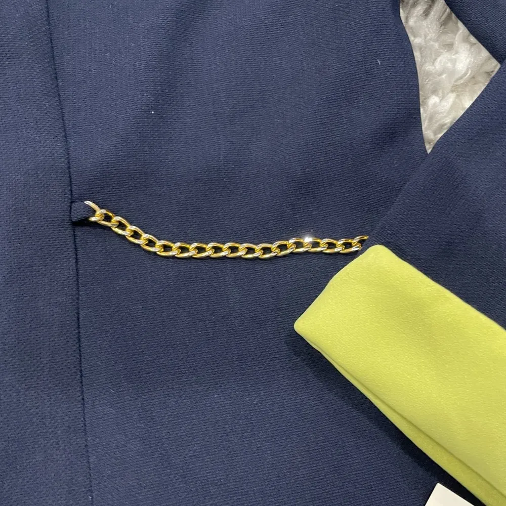 Perceptions Women’s Navy and Neon Jacket US 16 - Image 84