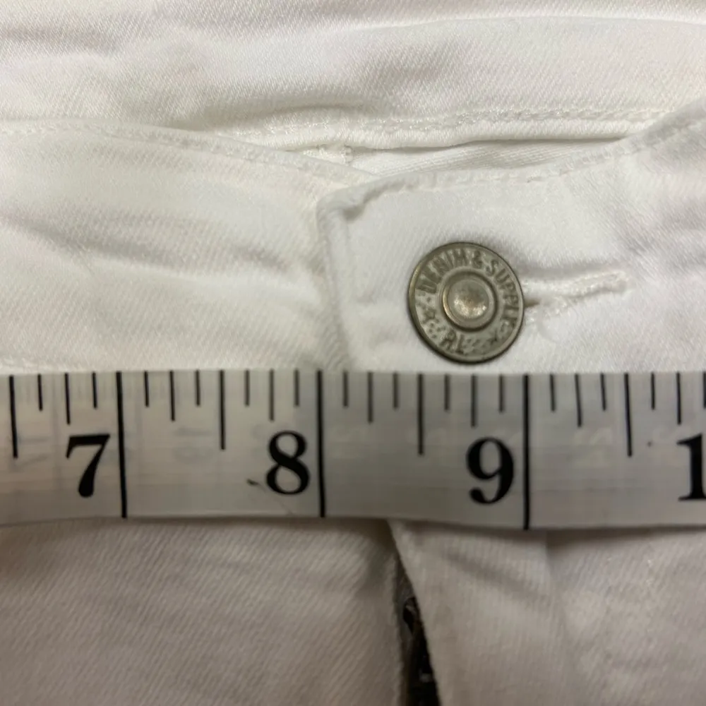 Ralph LaurenDenim supply, sorry no size but I did measure them. See photos White - Image 5