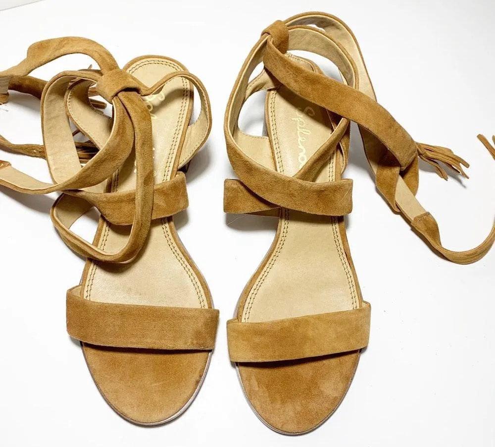 Splendid Revolve  Janet Cognac Block Heel Sandal - Image 4