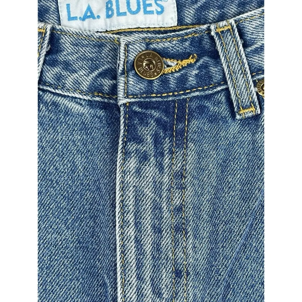 LA Blues High Waisted 90s Mom Jeans Straight Leg Size 10L  Slim Fit NWT - Image 6