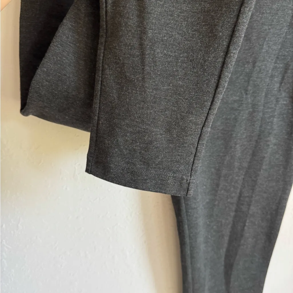 T Tahari Dark Gray Skinny Leg Ponte Pants Womens L Careerwear Office Academia - Image 3