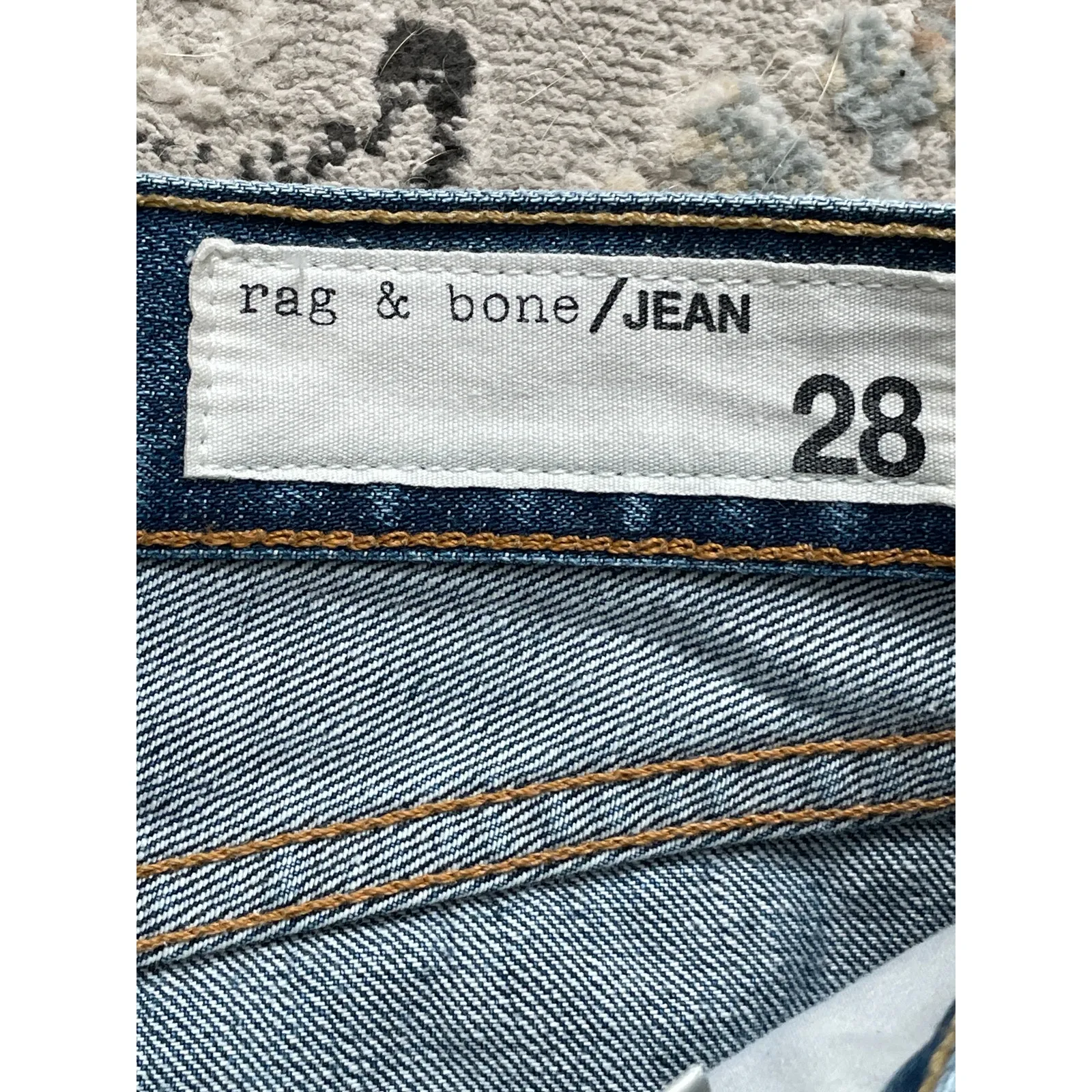 Rag & Bone Margaux Shorts Denim Raw Hem Jean Shorts Size 28 - Image 4