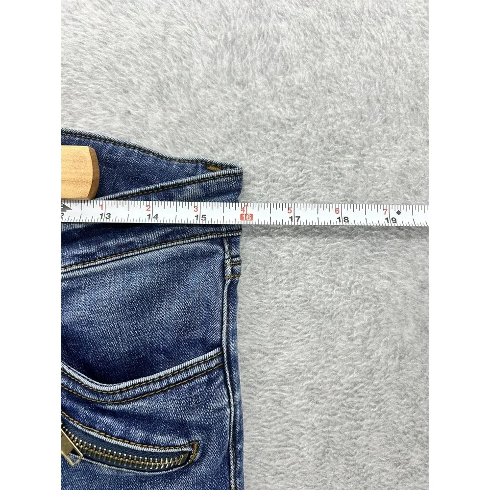 Kut From the Kloth Women's Blue Denim Jeans Size 8 Medium Wash Cotton Skinny - Image 9