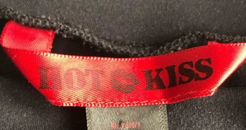 Black V-Neck Chest Cut Out Long Sleeve Sheath Dress - Image 3