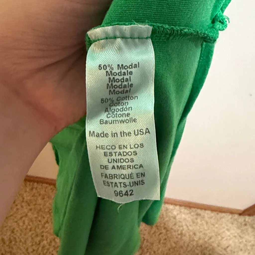 Michael Stars Solange Green Maxi Tank Dress Knot Tie Front Slit Size Medium - Image 9