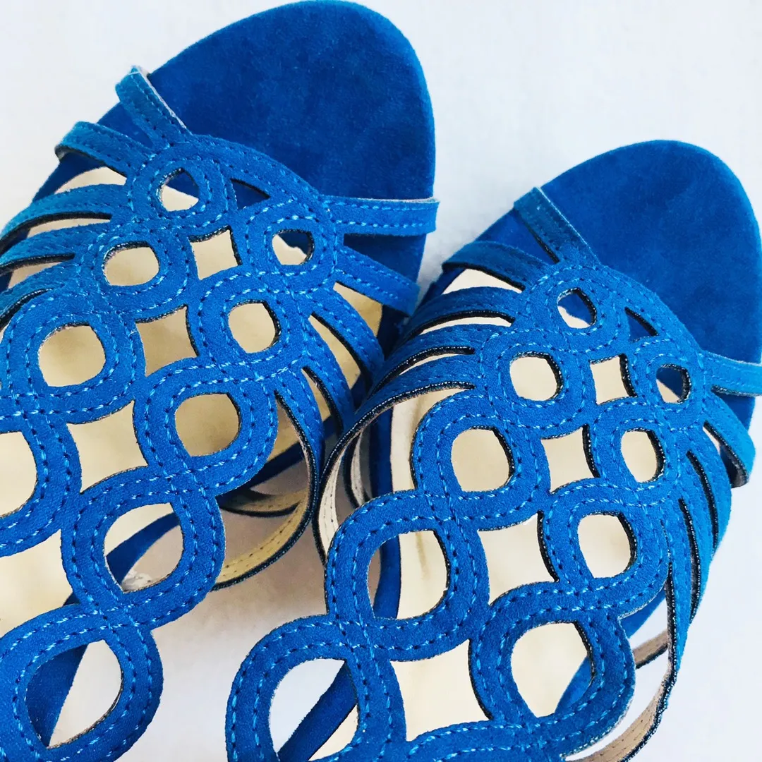 Blue Caged Heels - Image 3