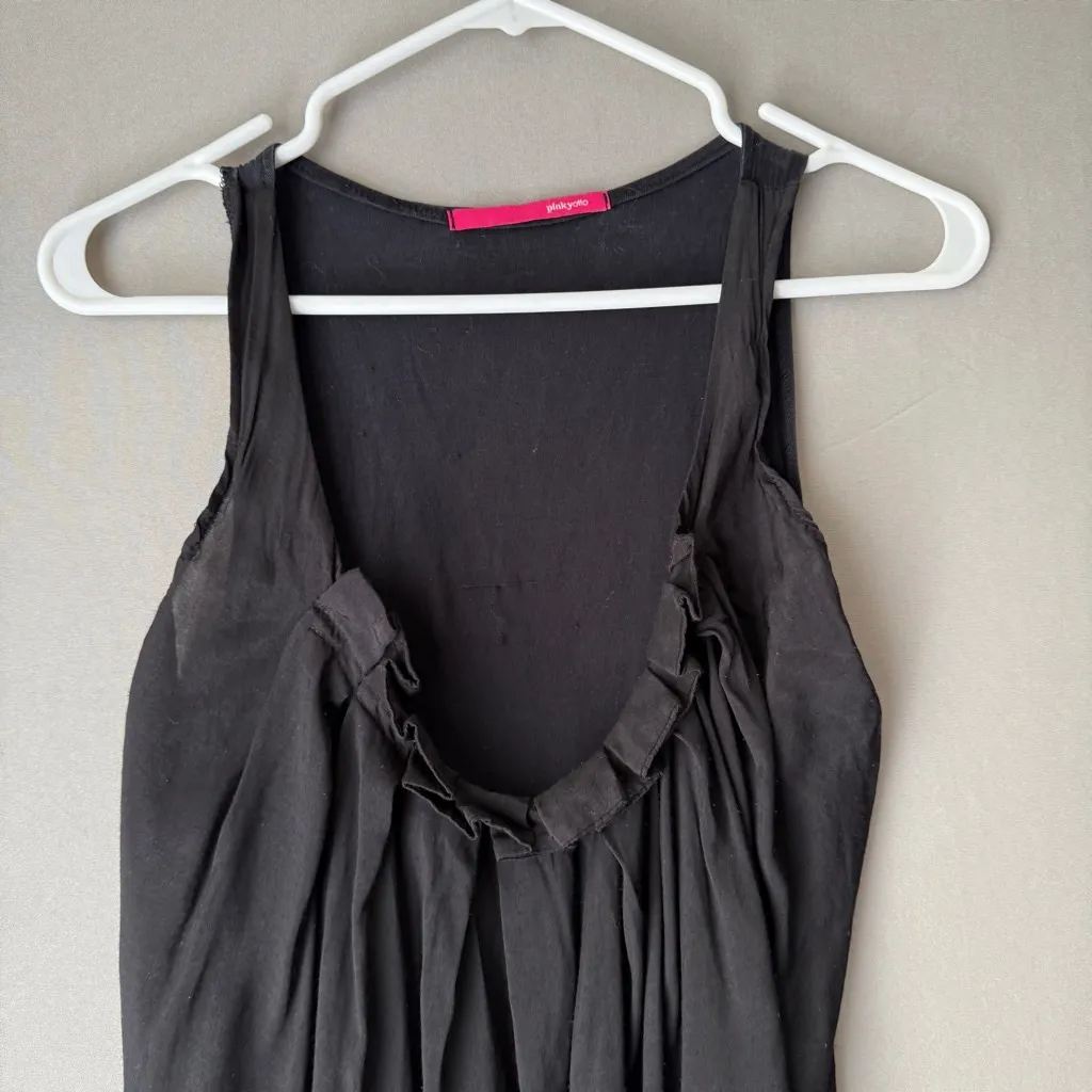 Pinkyotto sz M black boho‎ tank top - Image 2
