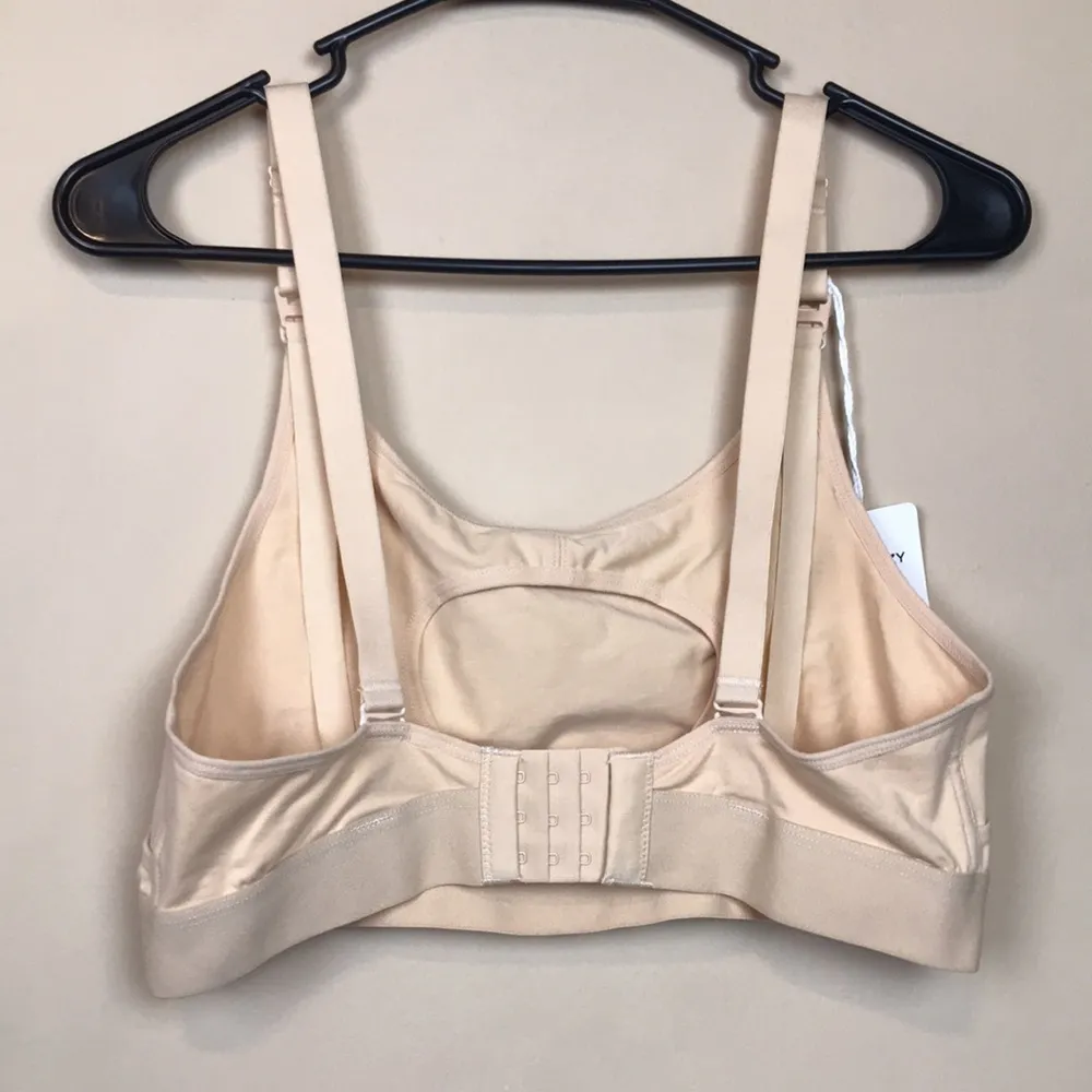NWT MomCozy Milk Pumping Bra Nude Adjustable Post Maternity - Image 3