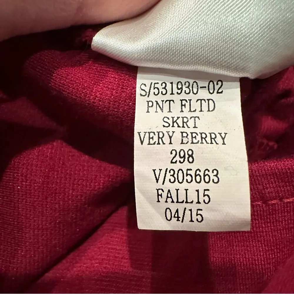 Gap Skate Skirt S Small Dark Red Swing Women Holidays Preppy Stretch Academia - Image 6