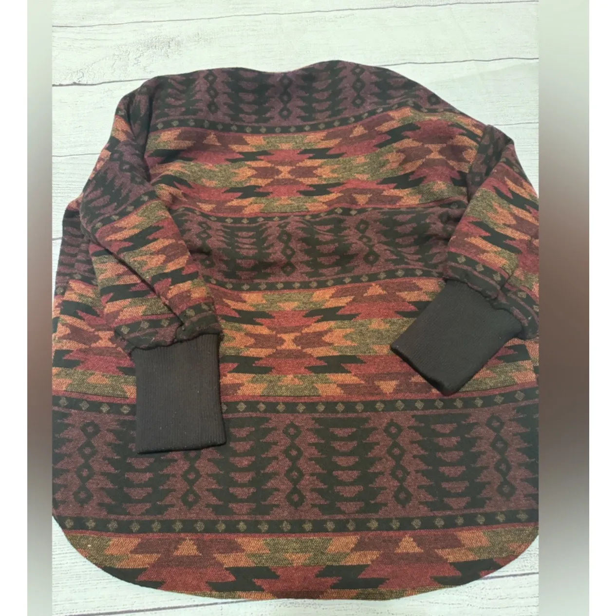 BB Dakota by Steve Madden Cabin Fever Aztec Print Geo Jacket NWT Red Size M - Image 6