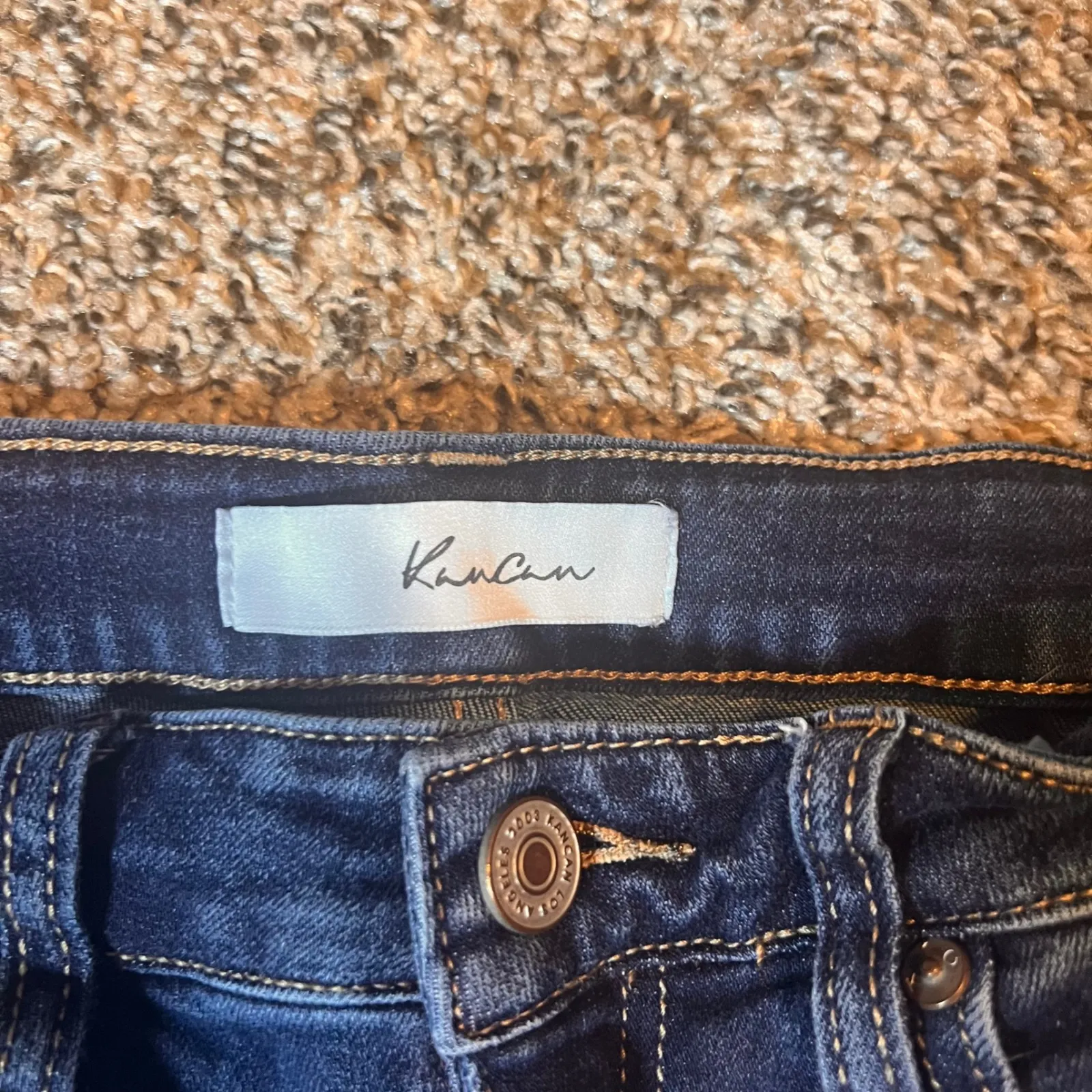 Kancan Distressed Skinny Jeans‎ Dark Wash Denim Ripped Size 5/26 Blue - Image 2