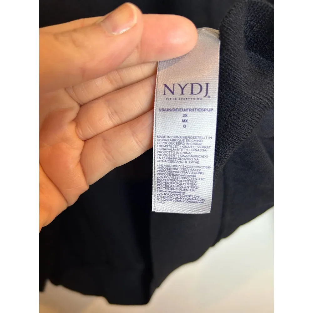 NYDJ 2X Black Sweater Neutral Oversized Comfortable - Image 6