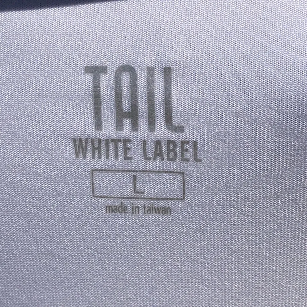 TAIL White/Black Short Sleeve Golf Polo Size L - Image 4