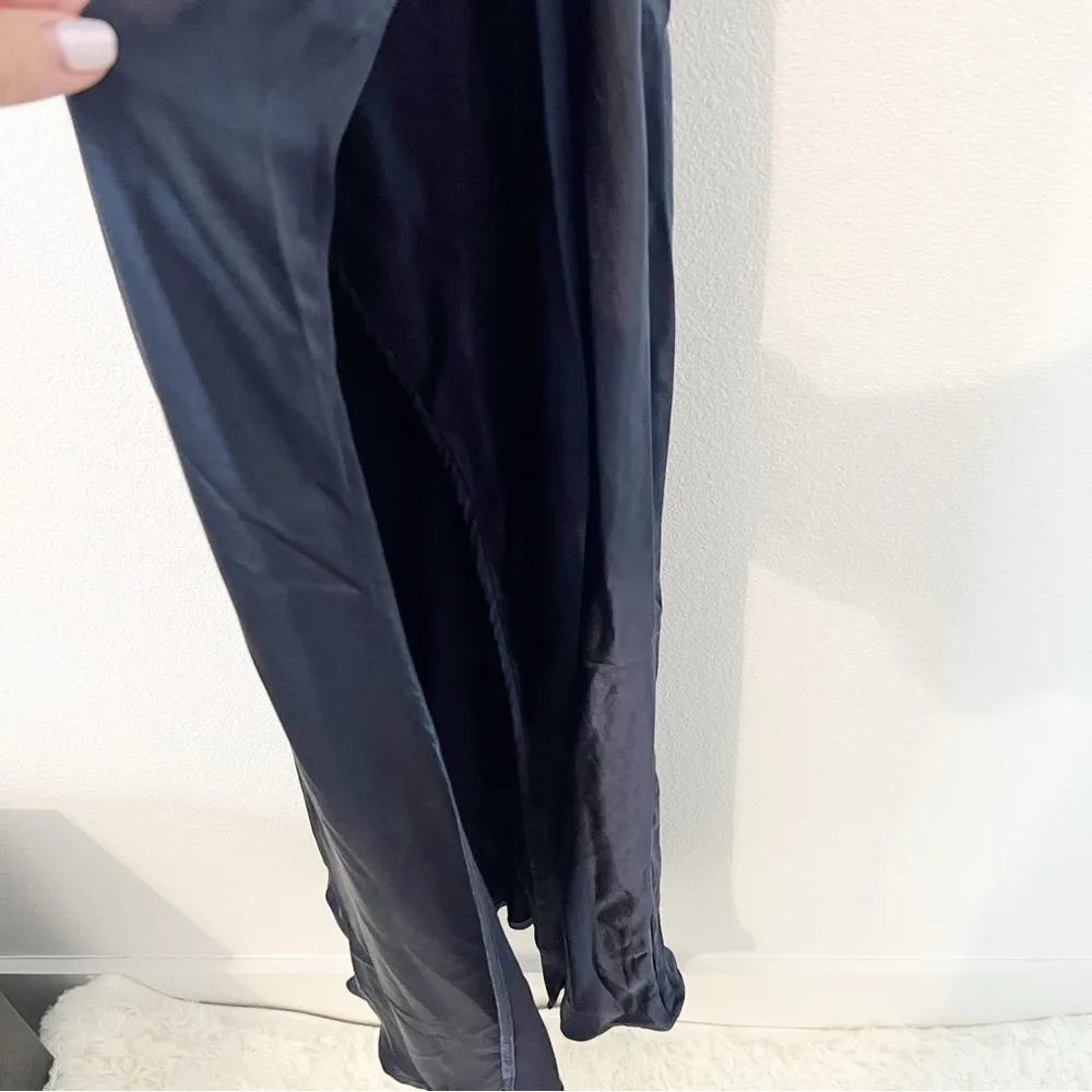 Billy J Elsa Midi Dress Navy Satin Bridesmaids Formal Size AU 10 / US 6 NWT - Image 7