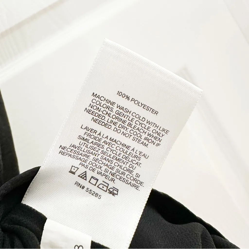 Express Ruffle Trim Satin Cami camisole Black sz Small - Image 7