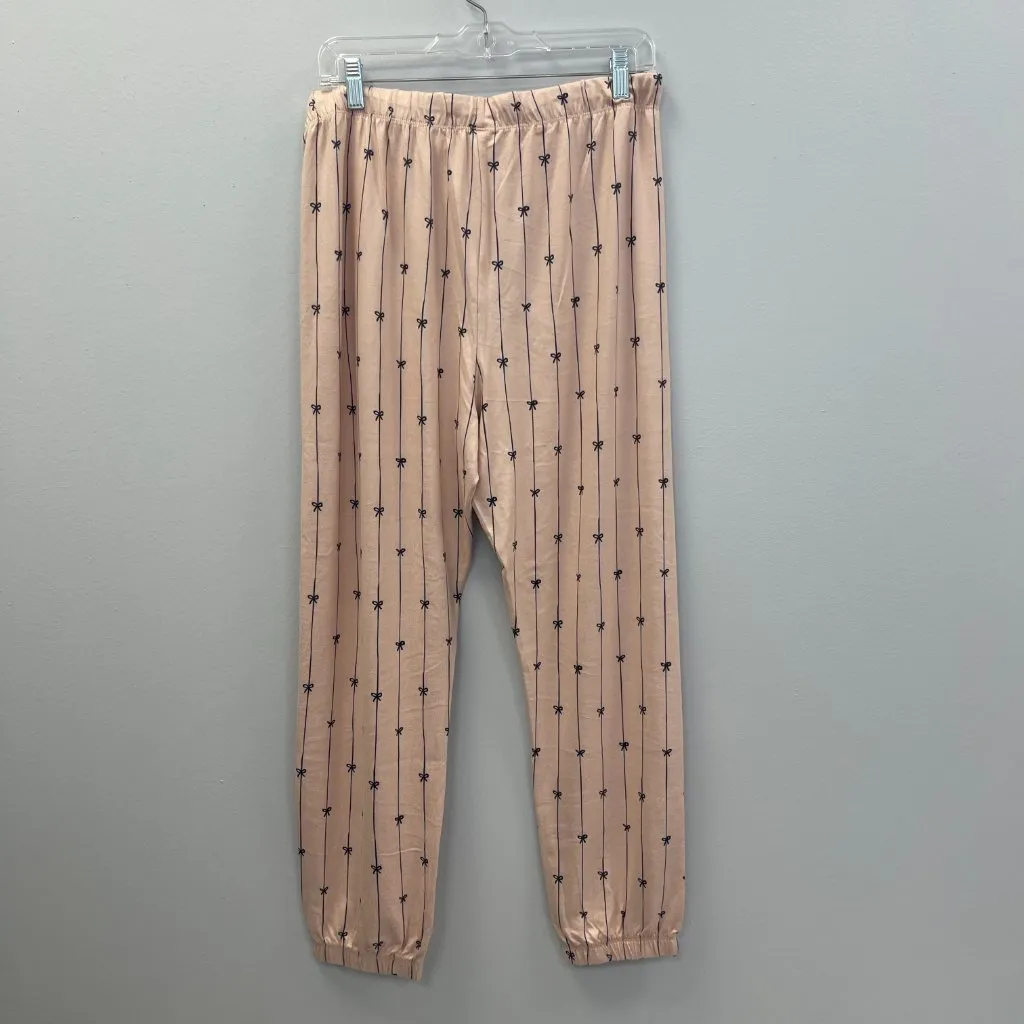 Z Supply Cozy Pinbows Pajama Set in Cashmere Pink - Large - NWT - Image 5