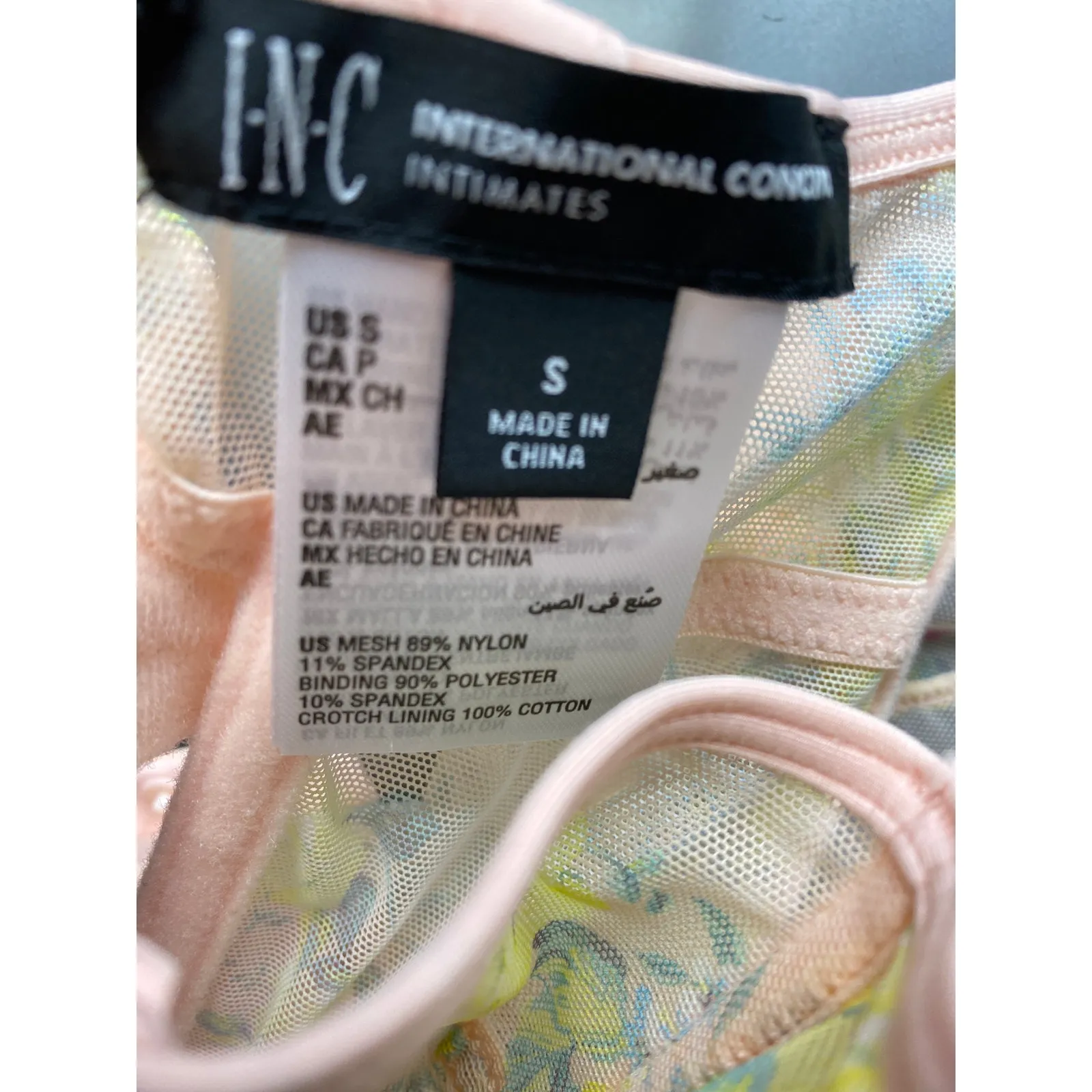 Brand New INC International Concepts Women's Small Sheer Mesh Bodysuit Intimates - Image 4