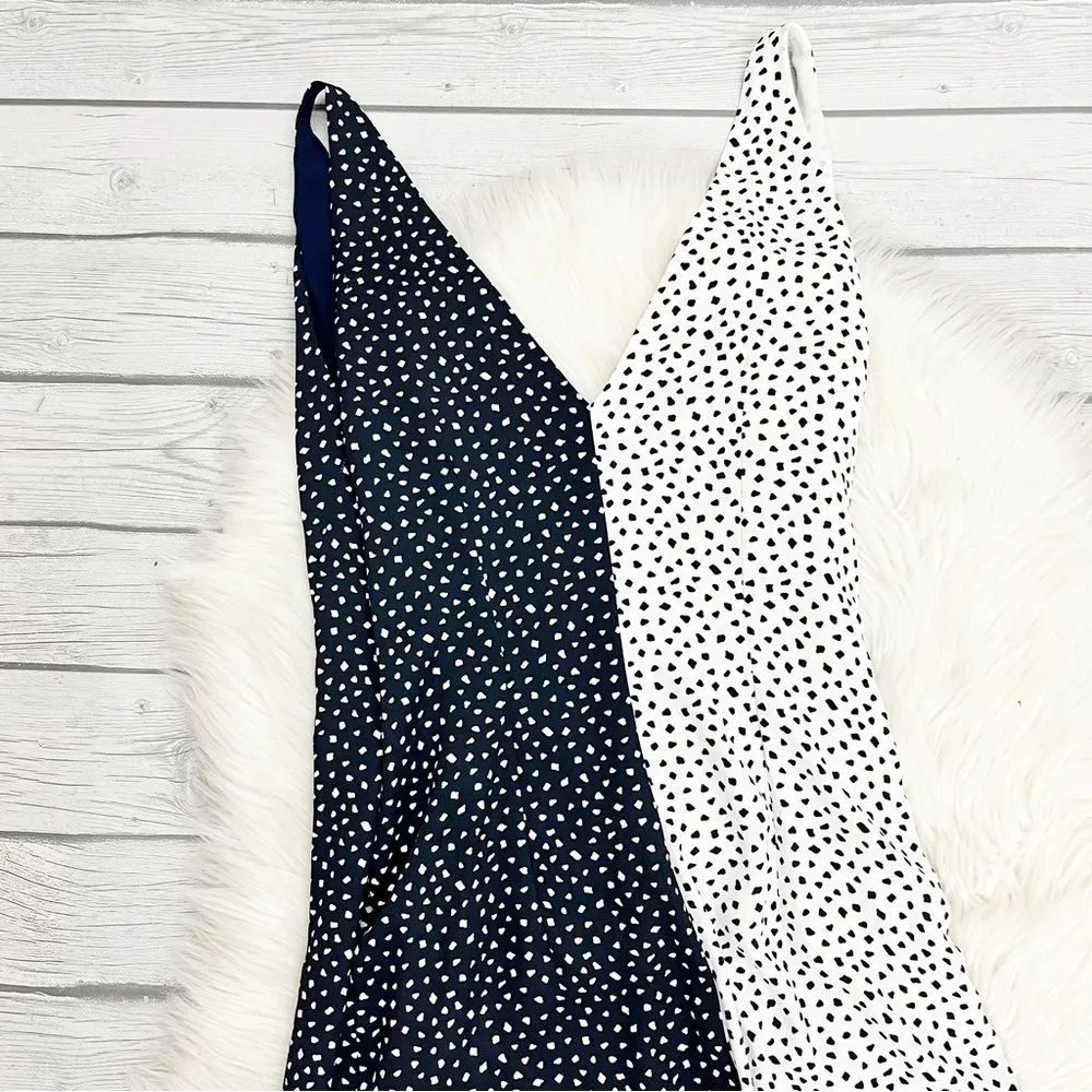 Mango  Wrap Contrasted Bodice Dress - Image 6