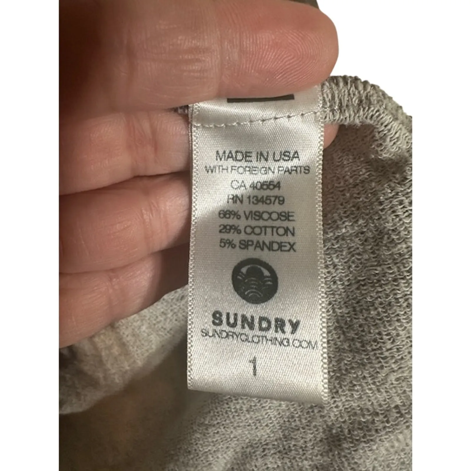 Sundry Women’s Pink Blue & Black Camo Hooded Pullover Sweatshirt Sz 1 (SM) - Image 9