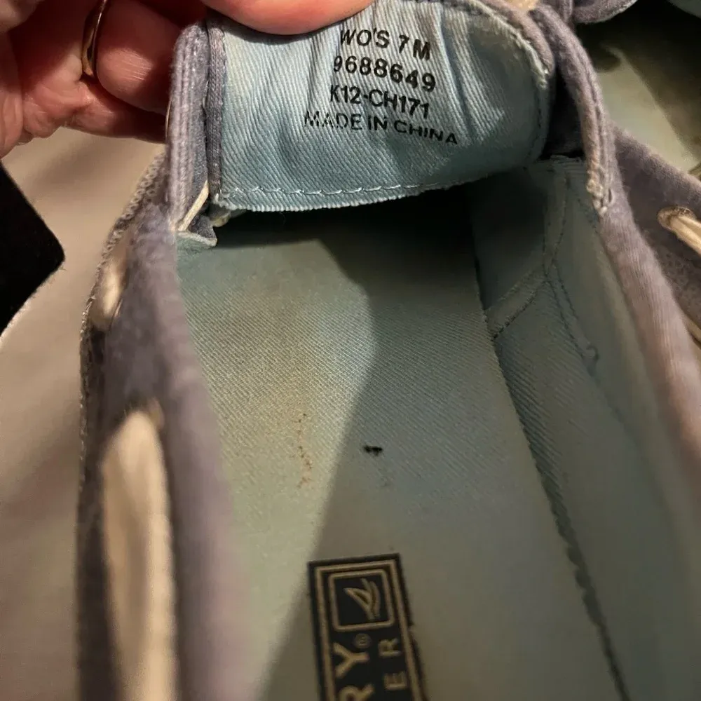 Sperry‎ Bahama blue sequin boat shoes - Image 7