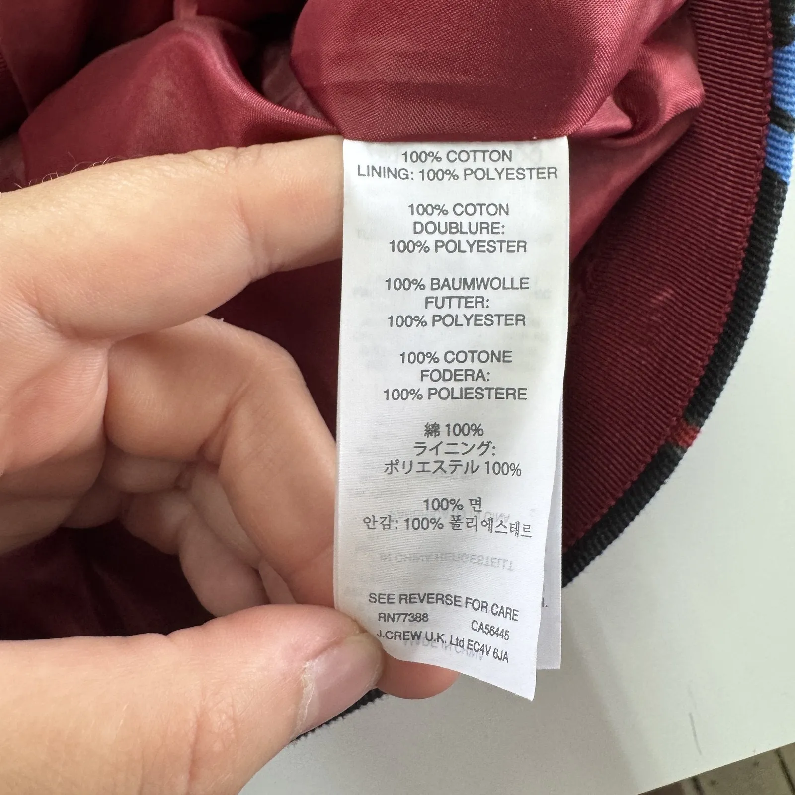 J Crew Skirt Womens 6 Red Black‎ Blue Firework Floral Cotton Lined A Line Mini - Image 7