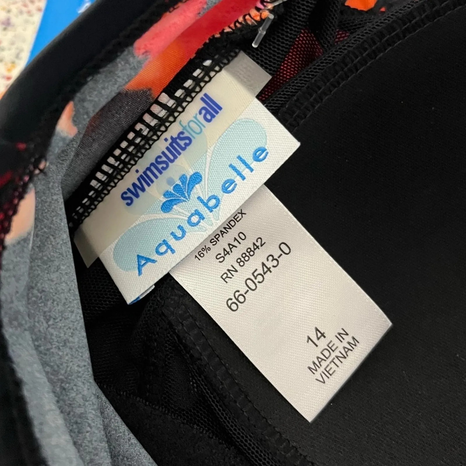 NWT Swimsuits For All Aquabelle Draped Sarong Front One Piece Women’s Size 14 Pink - Image 8