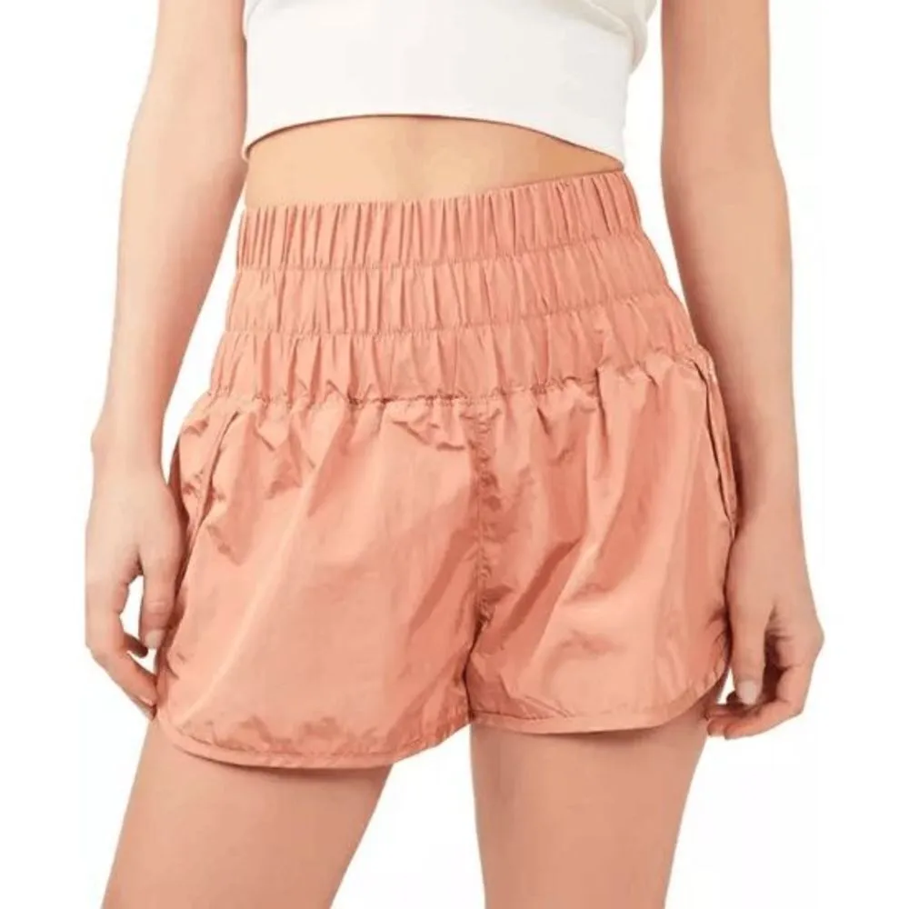 Free People Movement Brushed Apricot The Way Home Shorts Large NWOT - Image 6