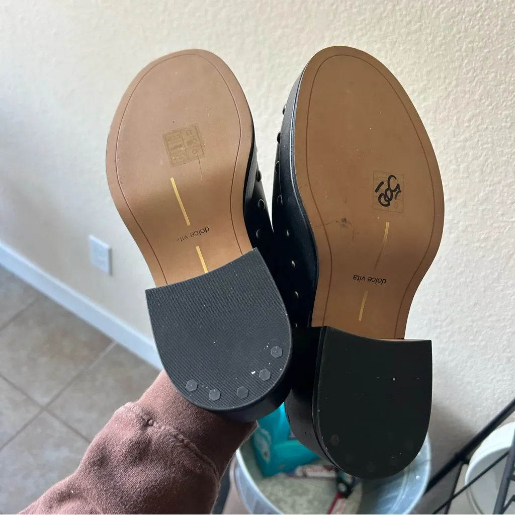 Dolce Vita Black Studded Yevan Clogs Size 6.5 - Image 13