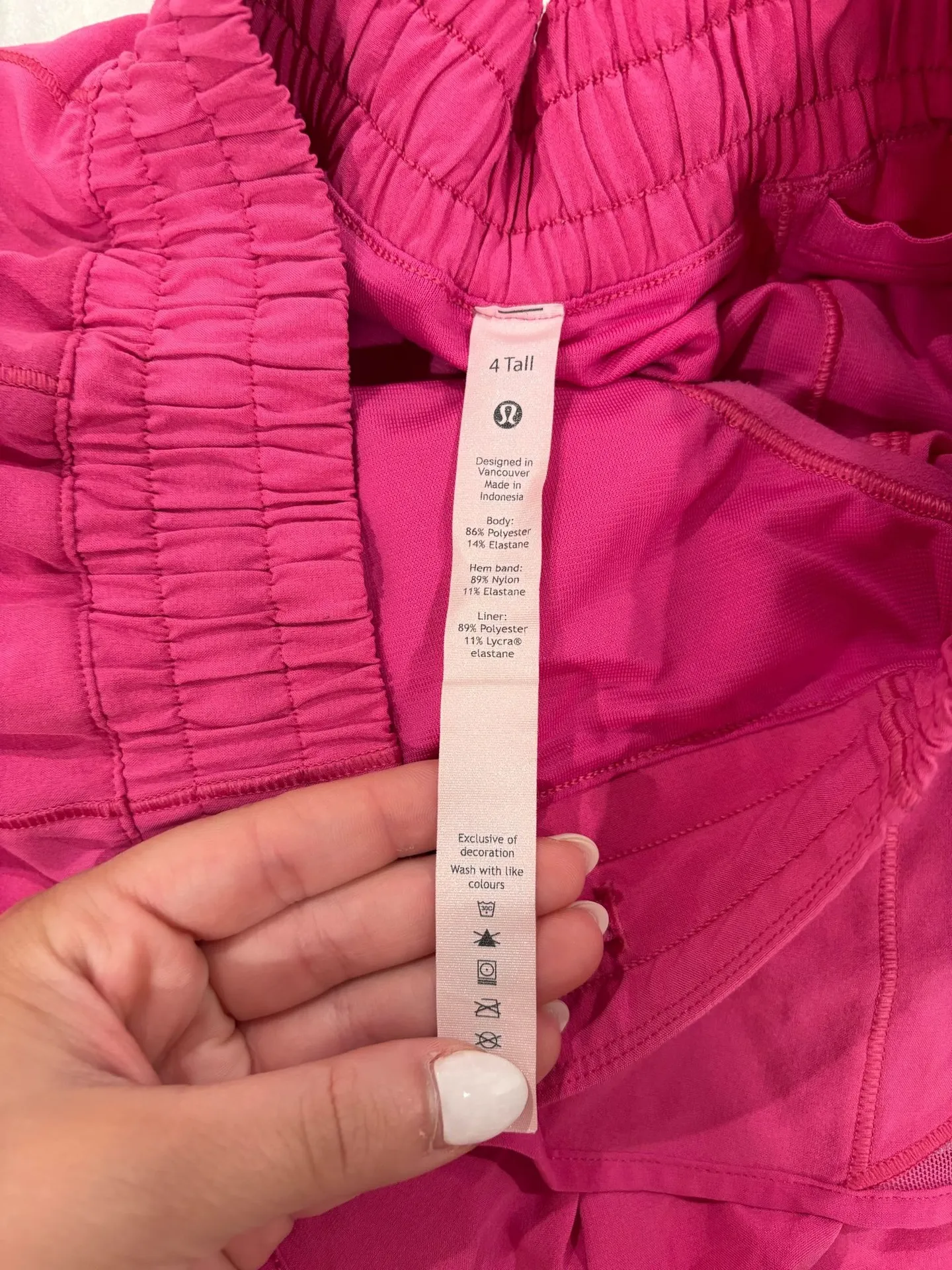 Lululemon Sonic Pink Hotty Hot Shorts 4" - Image 2