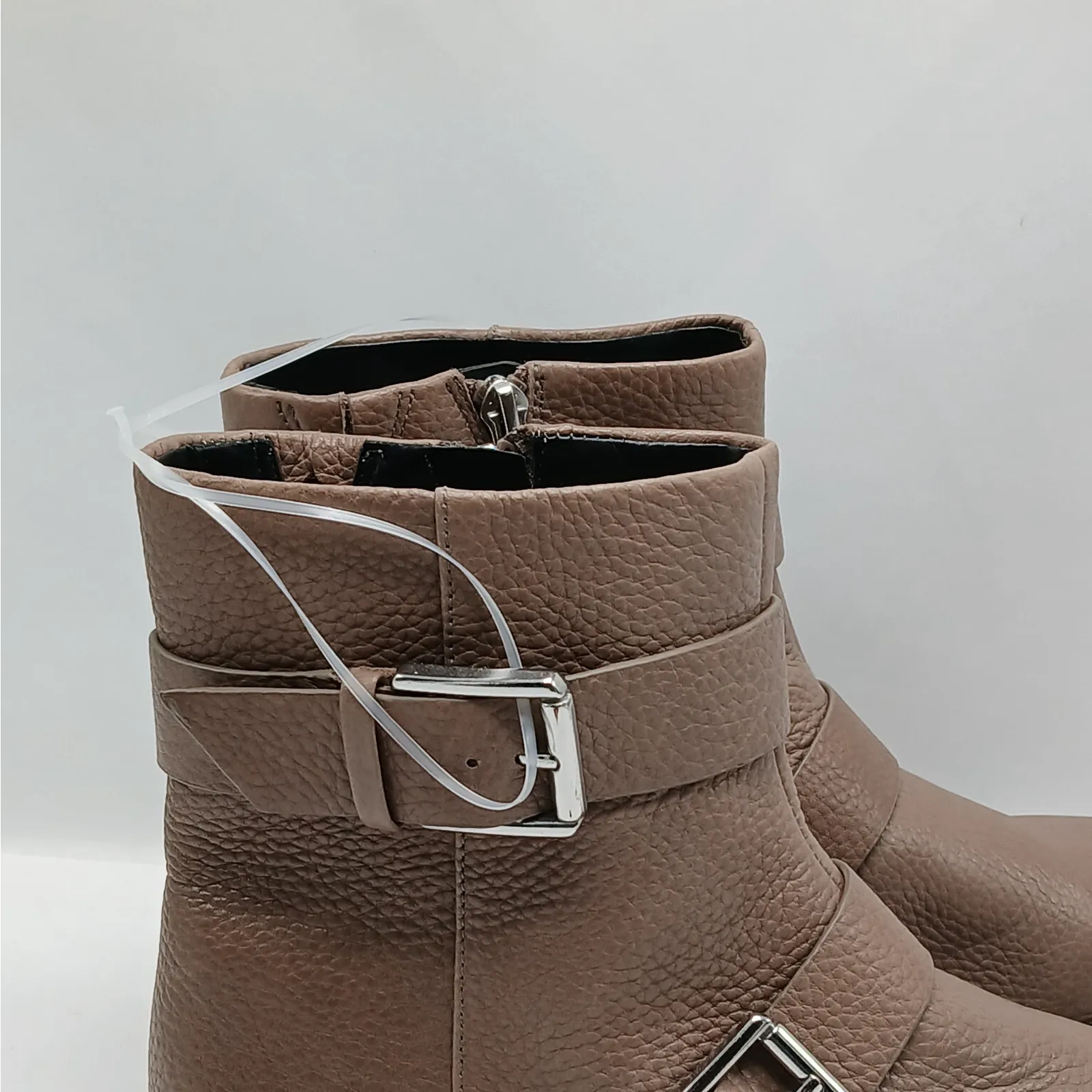 Nordstrom Macombs Water Resistant Moto Boots Womens 6.5 Brown Platform Lug Sole - Image 7