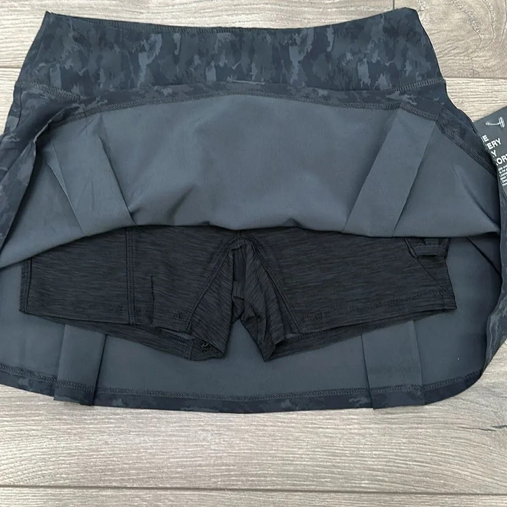 Etonic 14” High Rise‎ Core Pleated Black Camo Tennis Active Skirt Size Small - Image 4