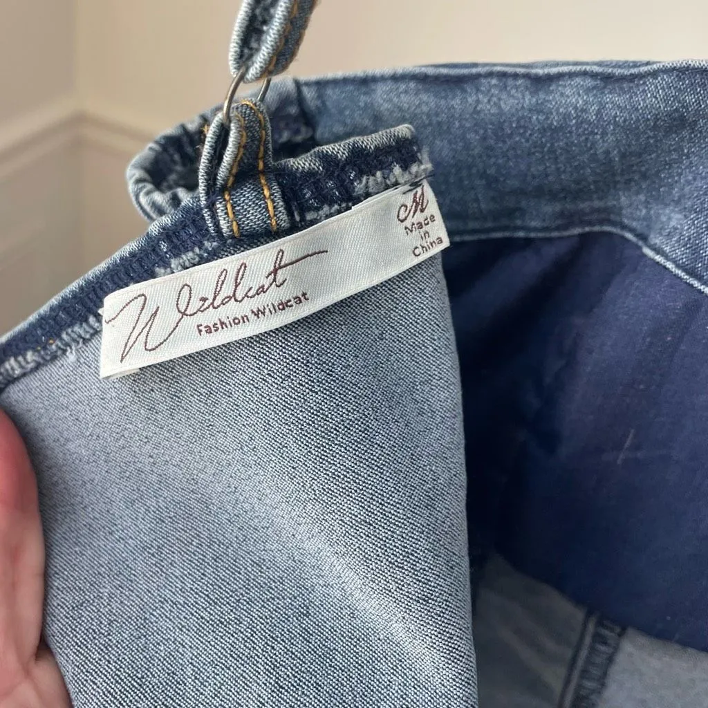 Denim Wildcat Mar Won’t Forget Bustier Bodysuit M Blue Size M - Image 5