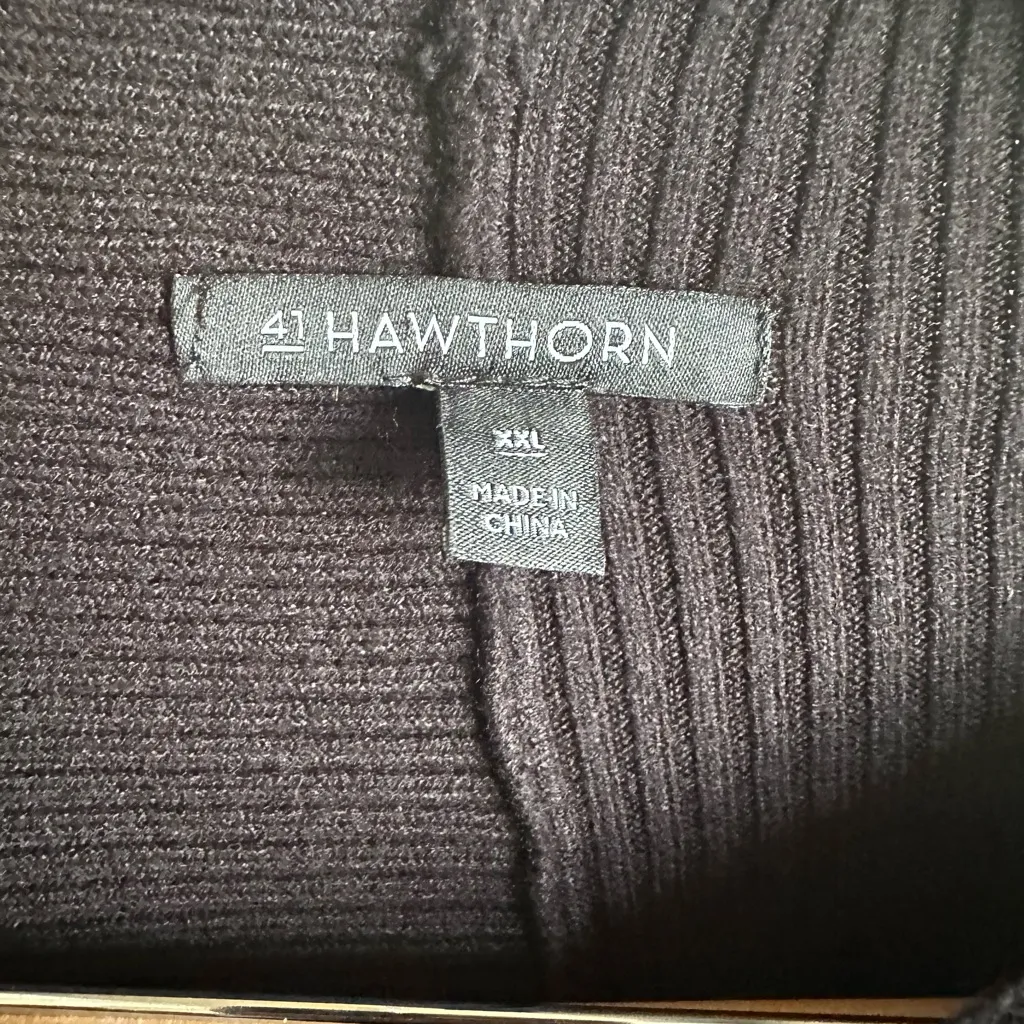 41 Hawthorn Black Thick Sweater Size XXL - Image 3