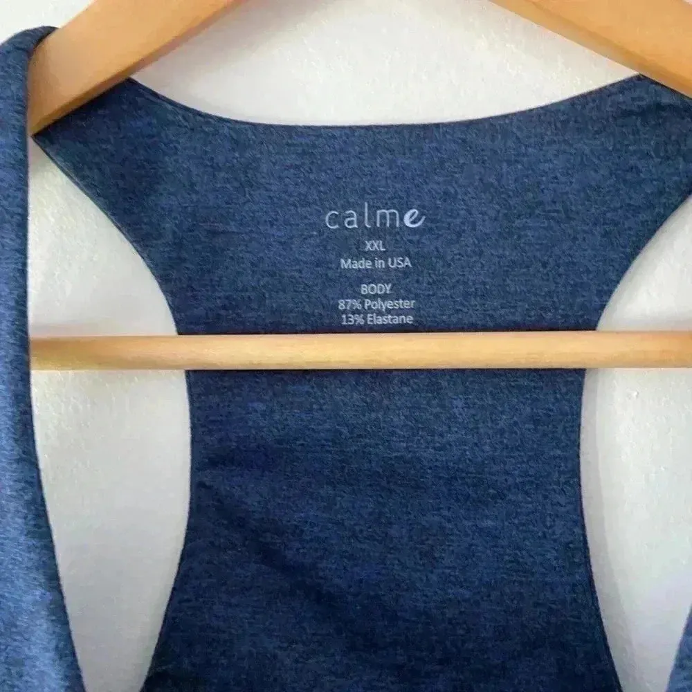 NWT Calme by Johhny Was Endurance Sports Bra Blue size XXL - Image 3