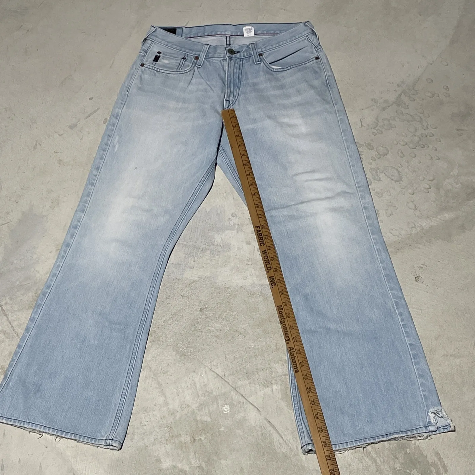 VTG 90s Y2K Abercrombie 1892 Flare Jeans Low Rise Boot Cut SZ 30x30 USA Made - Image 11