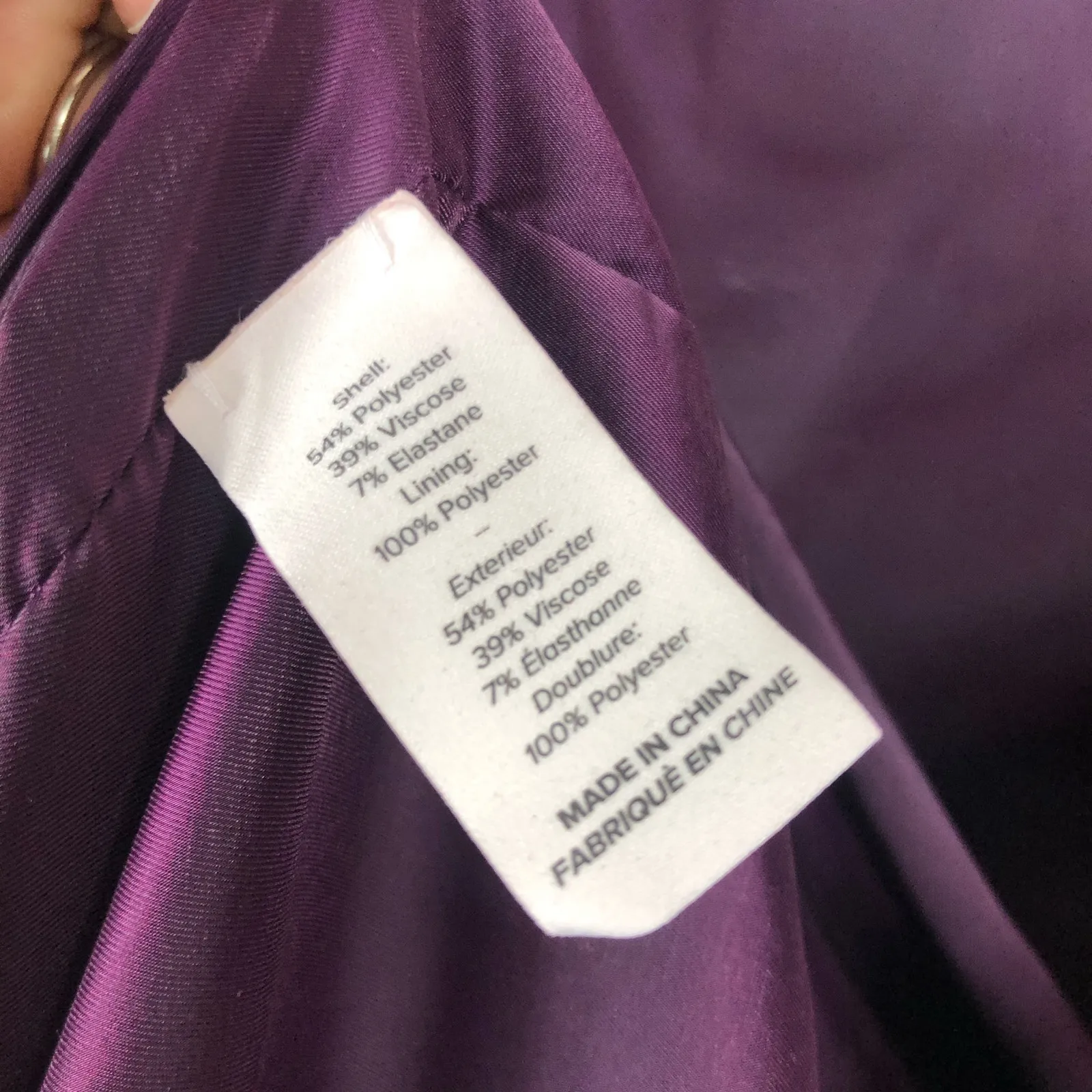 Cinq A Sept Ela Purple Ponte Midi Dress Size 2 Sleeveless Sheath Cocktail Chic - Image 7