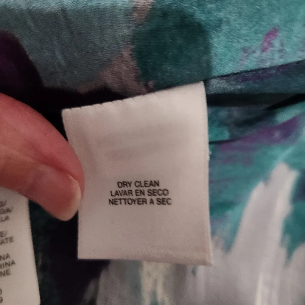 Anne Klein 10 Black Blazer Ruffle Lapel Zip Front Jacket Professional Office - Image 9