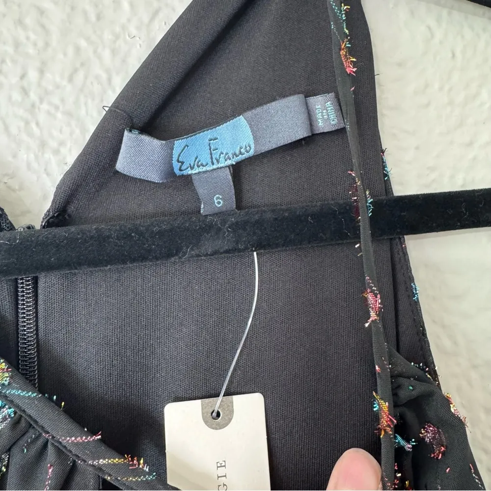 New Anthropologie Eva Franco Edita Metallic Clip Dot Jumpsuit Size 6 - Image 7