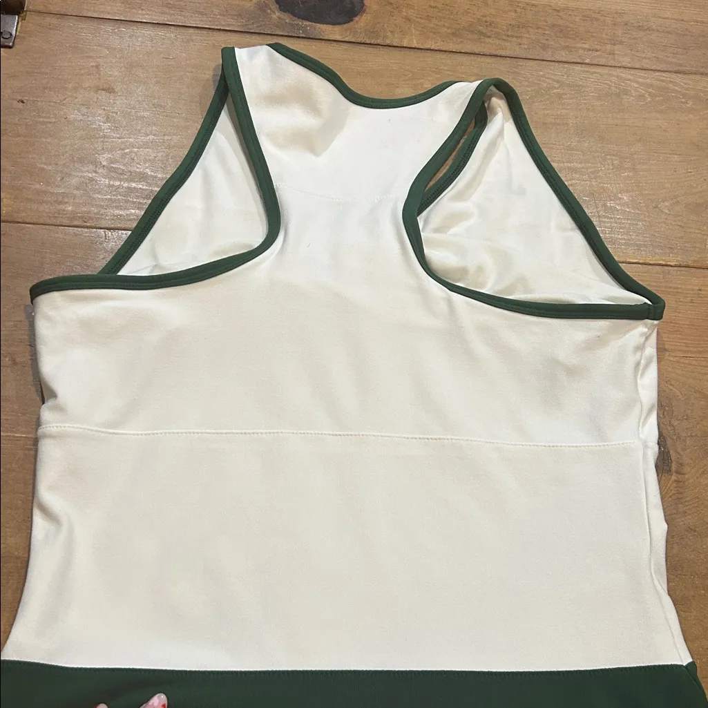 Nike Tennis Dress Women’s Medium Green & Cream | Built-In Shelf Bra - Image 8