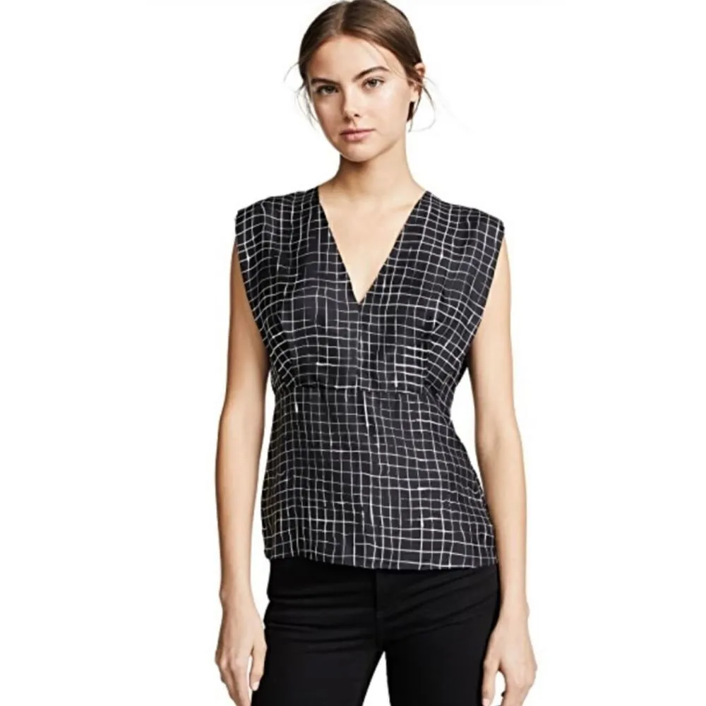 New. Theory black silk top. - Image 8