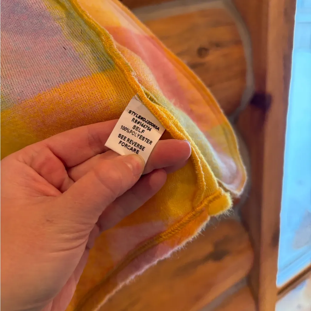 Davi & Dani Plaid Vibrant Colorful Shirt Jacket size Large Oversized Fit - Image 6