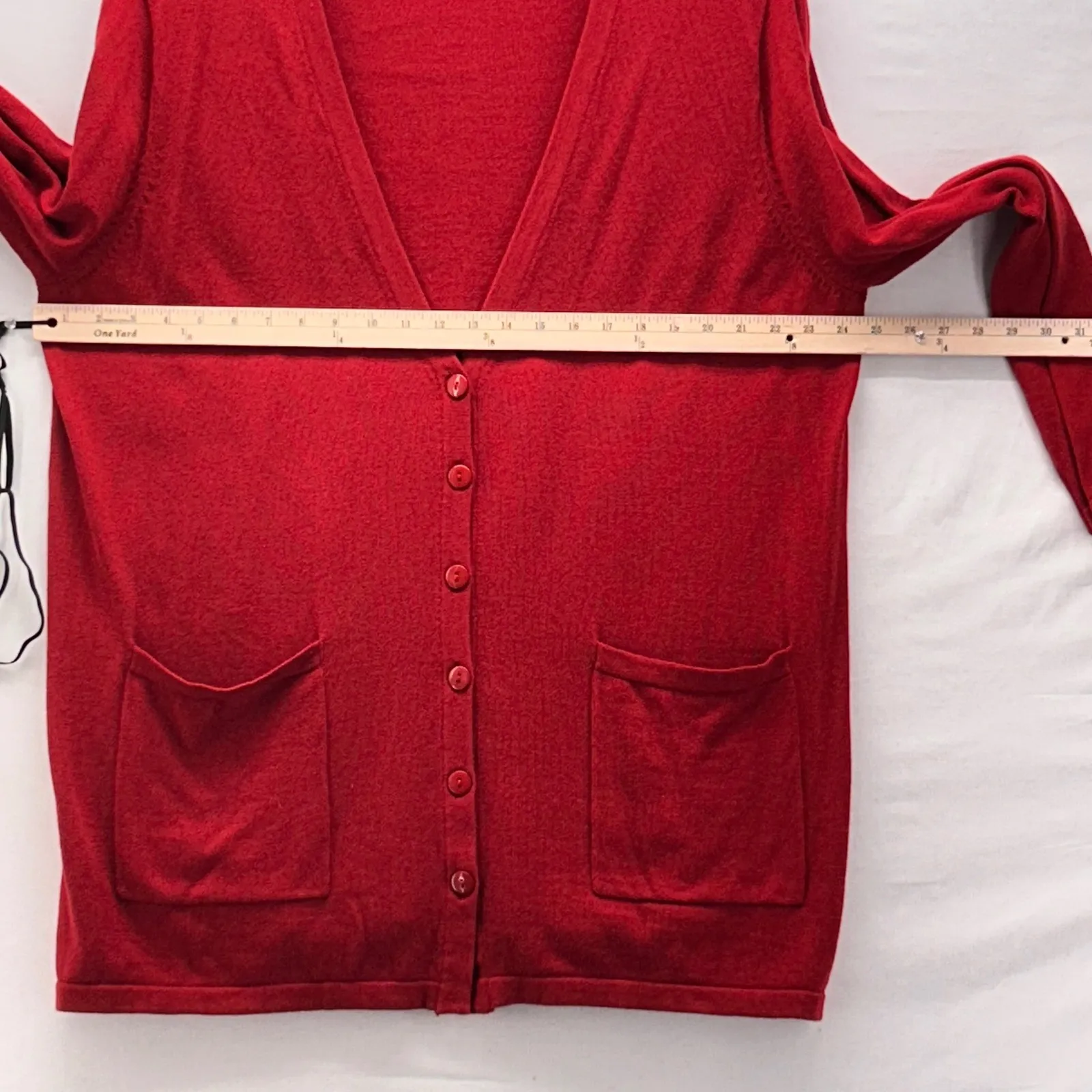 Ulla Popken Cardigan Sweater Red 16 Or 18 - Image 11
