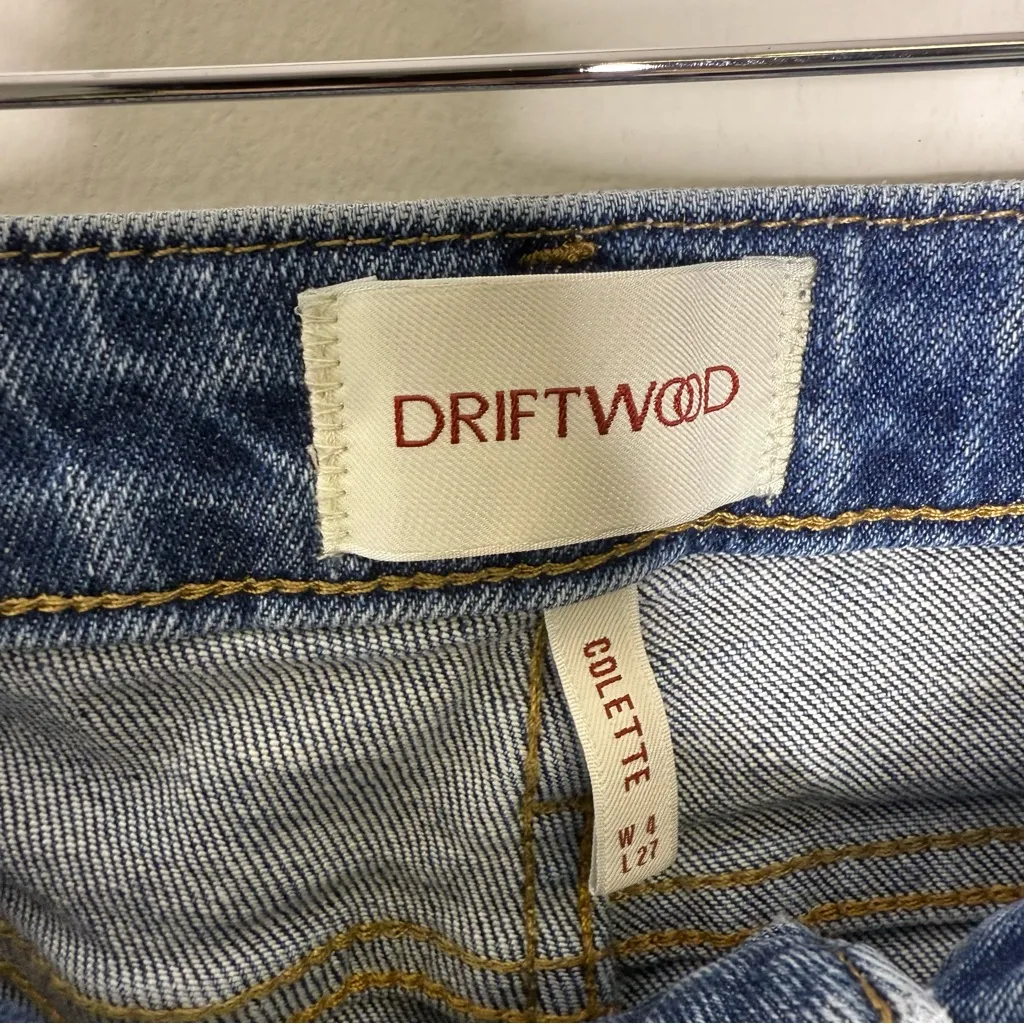 Driftwood Colette Floral Embroidered Straight Leg Ankle Jeans Women’s Size 4 - Image 8