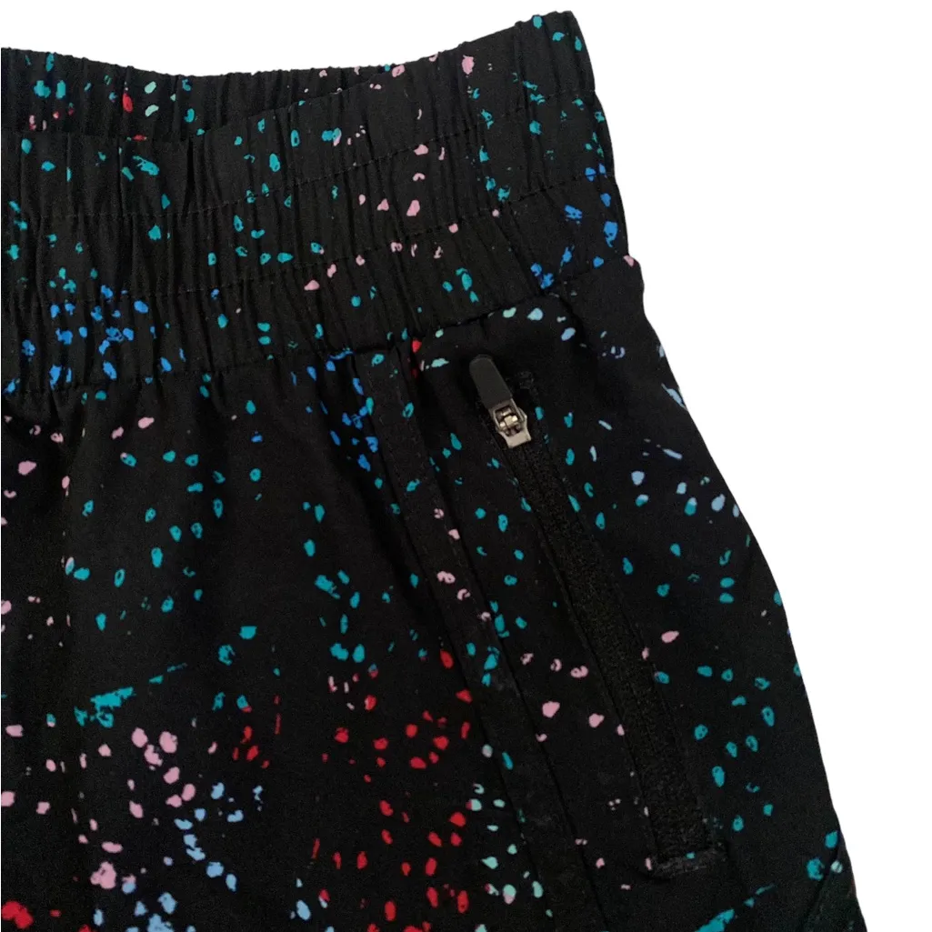 Avia Med 8-10 Activewear Running Walking Shorts Black speckled zip Pockets - Image 4