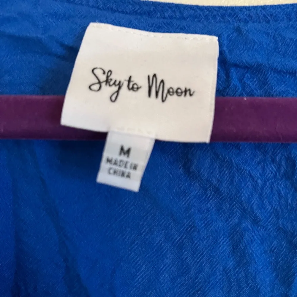 Sky to moon floral dress Blue Size M - Image 2