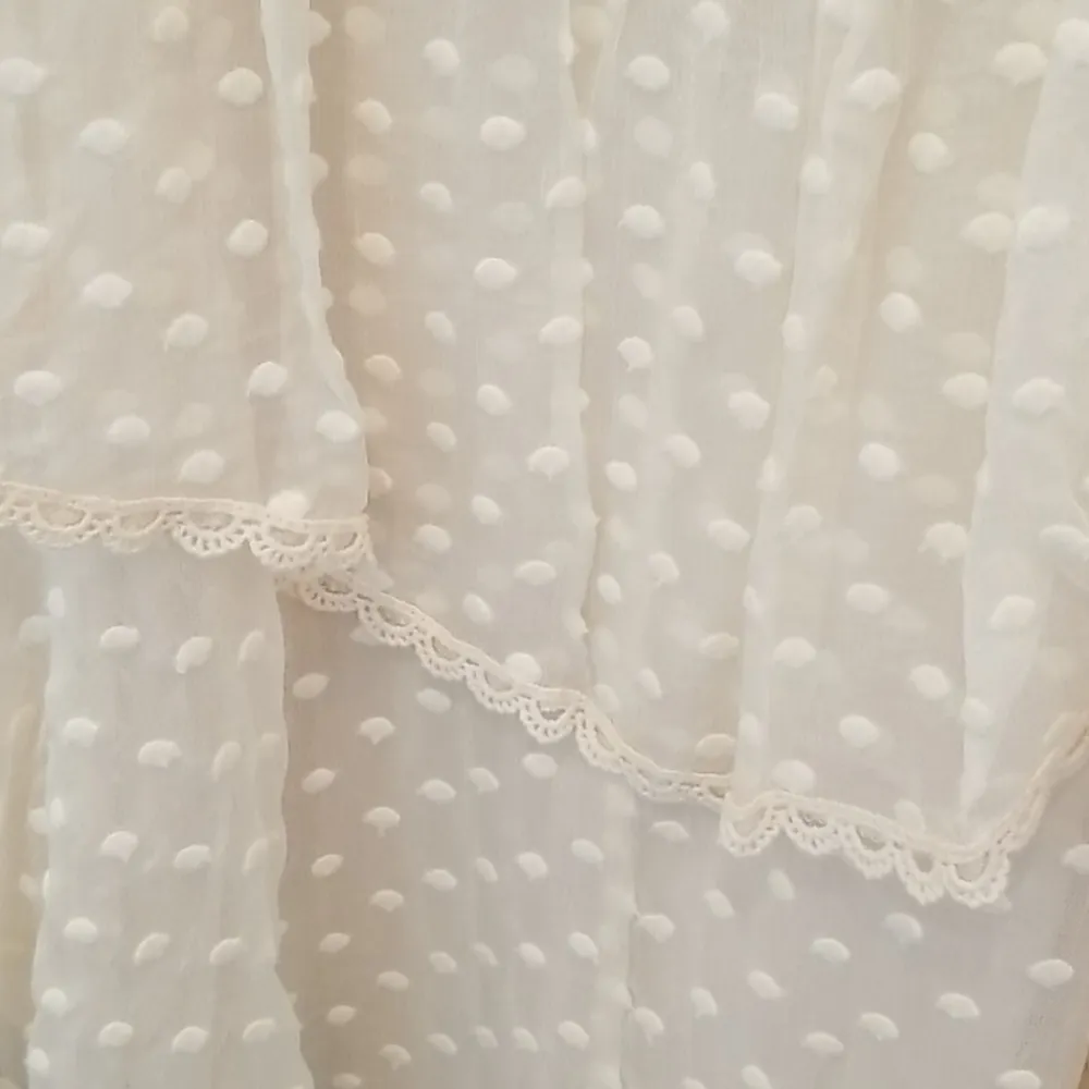 💕FREE PEOPLE X SPELL GYPSY💕 Mira Bustier RaRa Dress Ivory Medium M NWT - Image 14